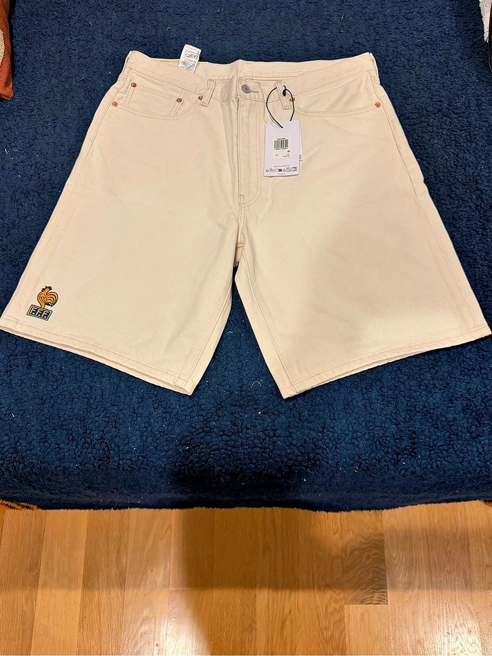 Levi's x France Football Federation shorts Men's Cotton Shorts Waist 36 NWT